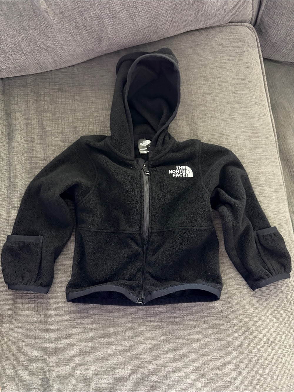 The North Face Kids Black Fleece Zip-Up Hoodie